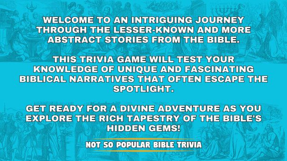 Not So Popular Bible Trivia 2 image number null